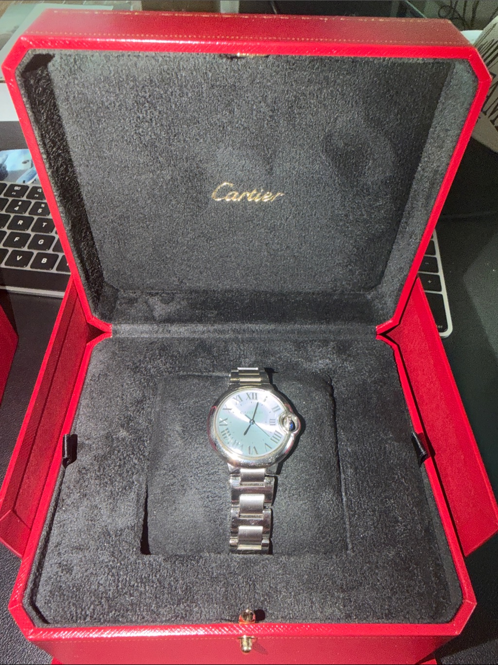 Womens Cartier Balloon Bleu 33mm